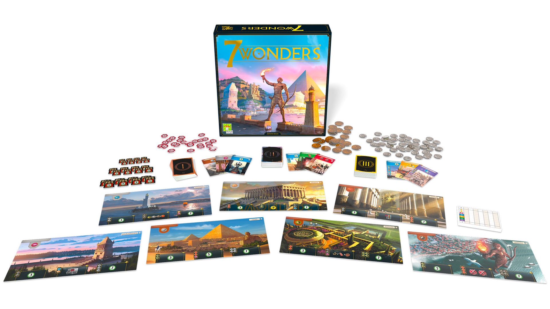 How to play 7 wonders board game s rules setup and scoring explained